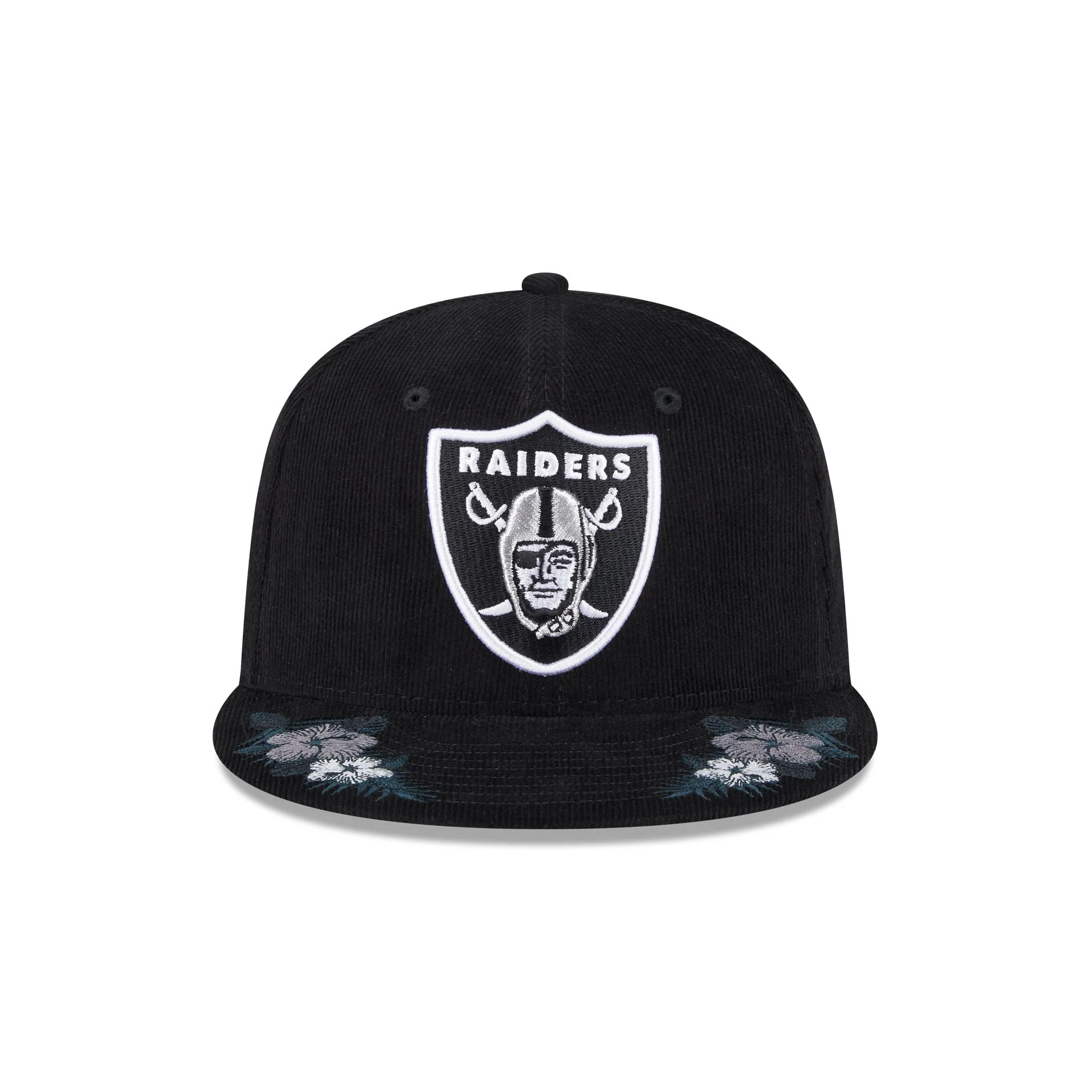 Just Caps Floral Corduroy Las Vegas Raiders 59FIFTY Fitted Hat