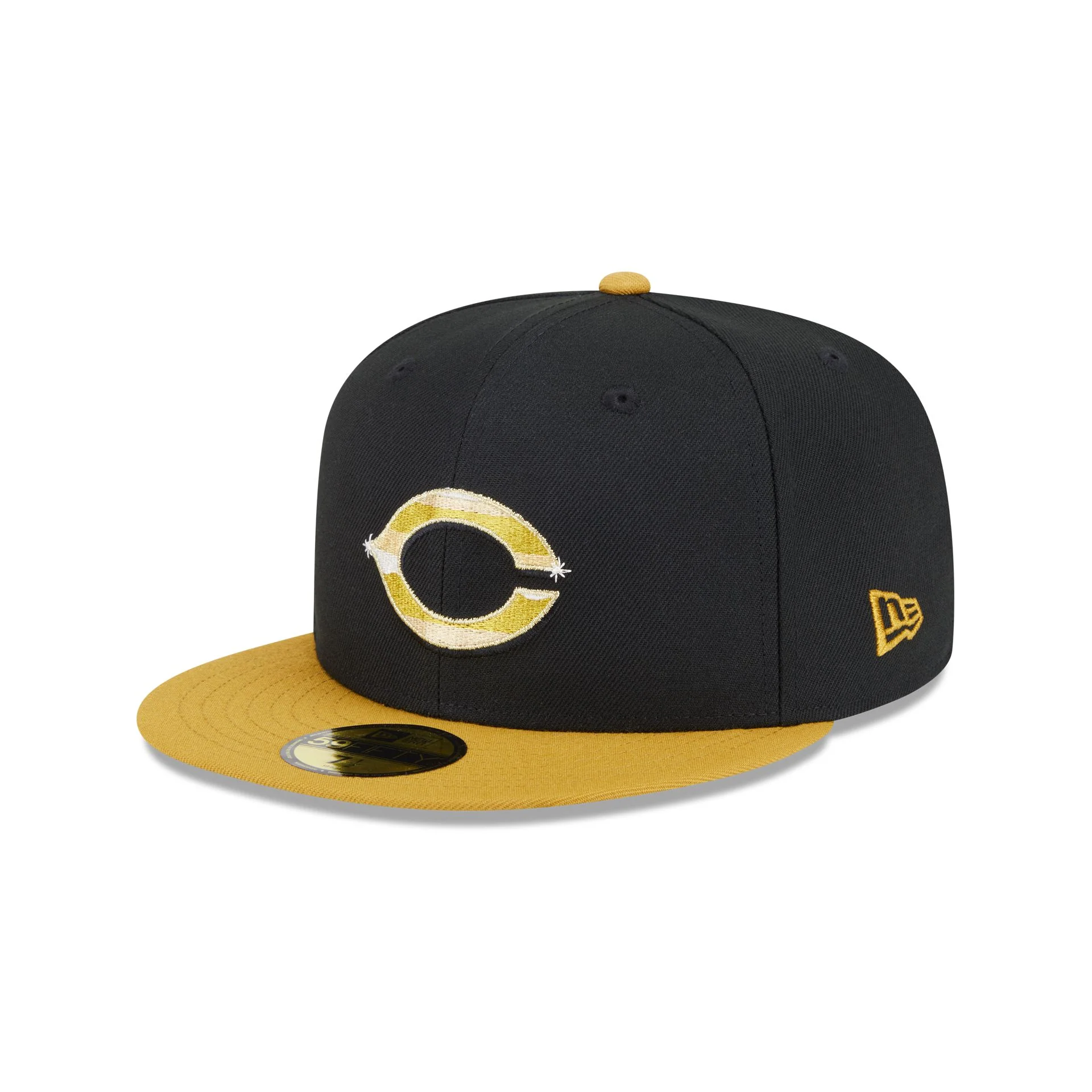 Cincinnati Reds Metallic Gold Logo 59FIFTY Fitted Hat