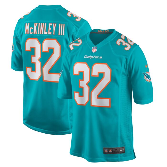 Men’s Miami Dolphins Verone McKinley III Nike Aqua Game Player Jersey