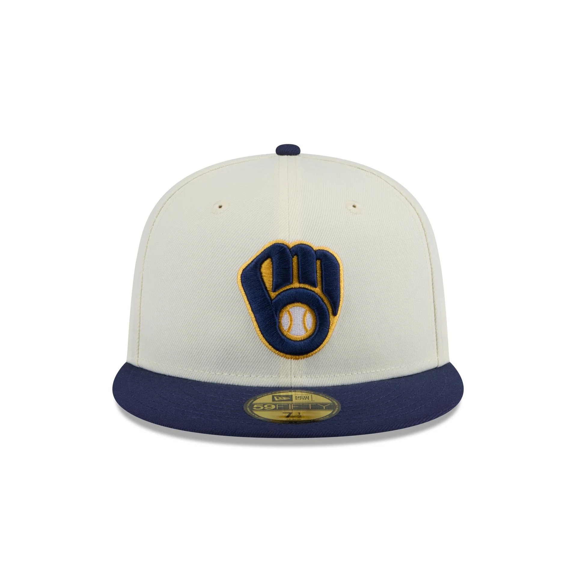 Milwaukee Brewers Chrome 59FIFTY Fitted Hat