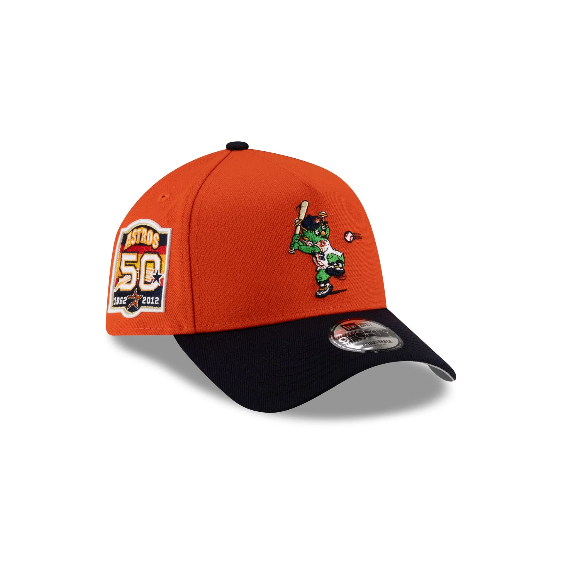 Houston Astros Mascot Orange 9FORTY A-Frame Snapback Hat