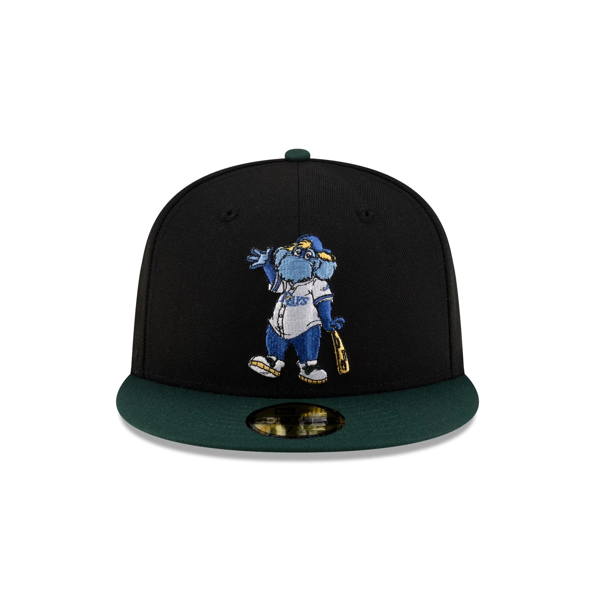 Tampa Bay Rays Mascot Black 59FIFTY Fitted Hat