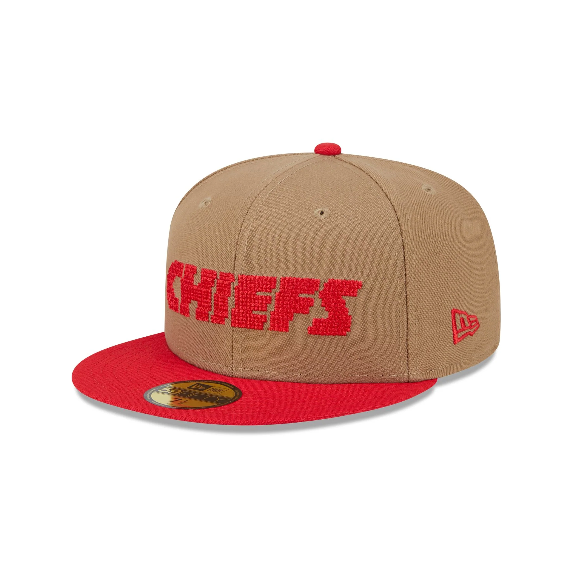 Kansas City Chiefs Classic 8-Bit Wordmark 59FIFTY Fitted Hat