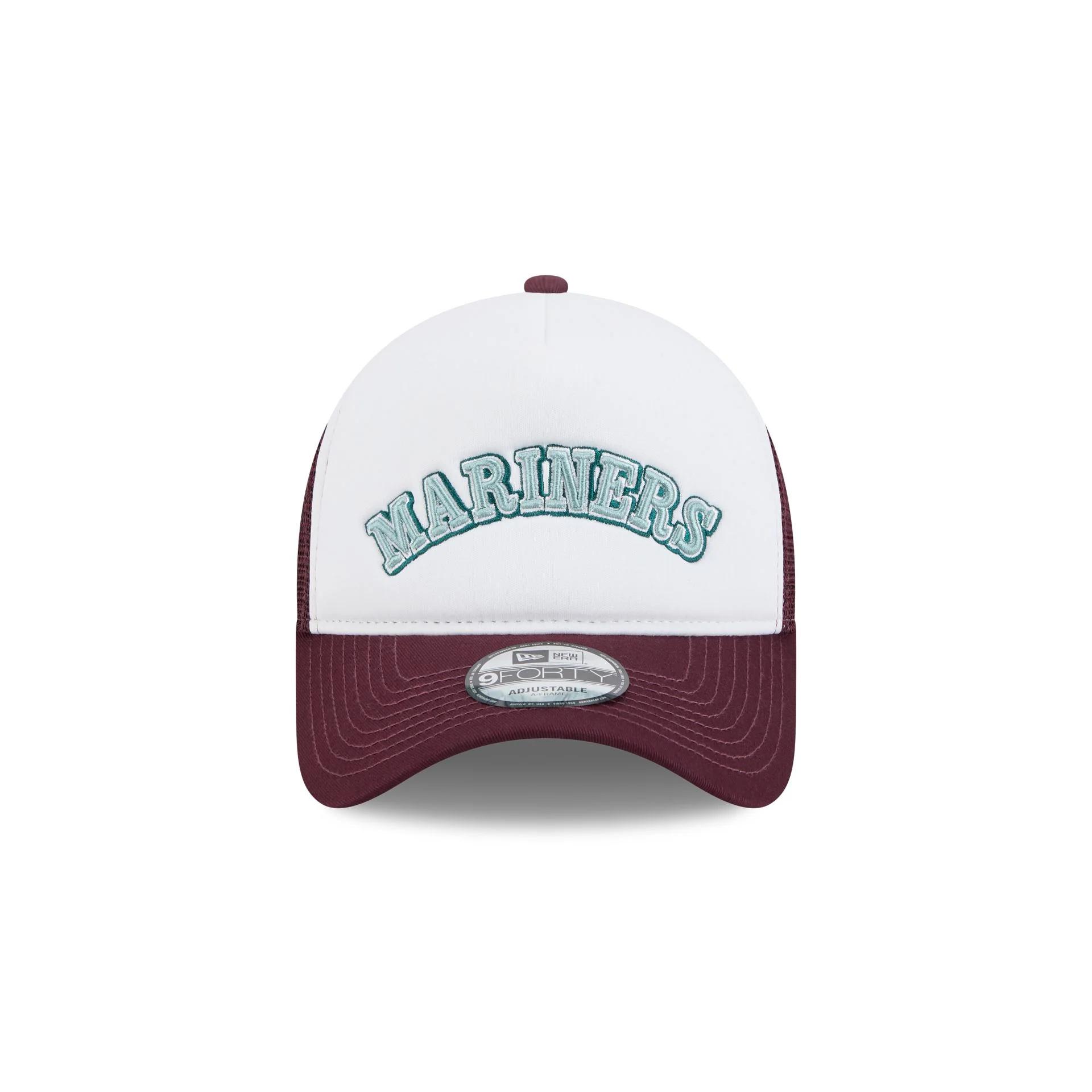 Seattle Mariners Optic White 9FORTY A-Frame Snapback Hat