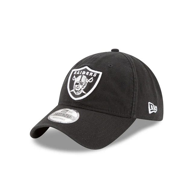 Las Vegas Raiders Core Classic Black 9TWENTY Adjustable Hat