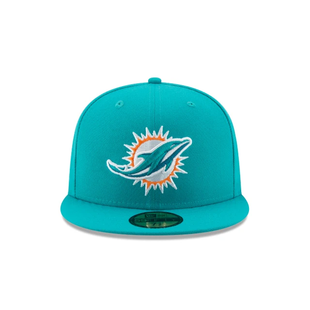 Miami Dolphins Teal 59FIFTY Fitted Hat