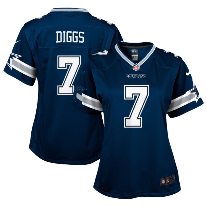 Girls Youth Dallas Cowboys Trevon Diggs Nike Navy Game Jersey