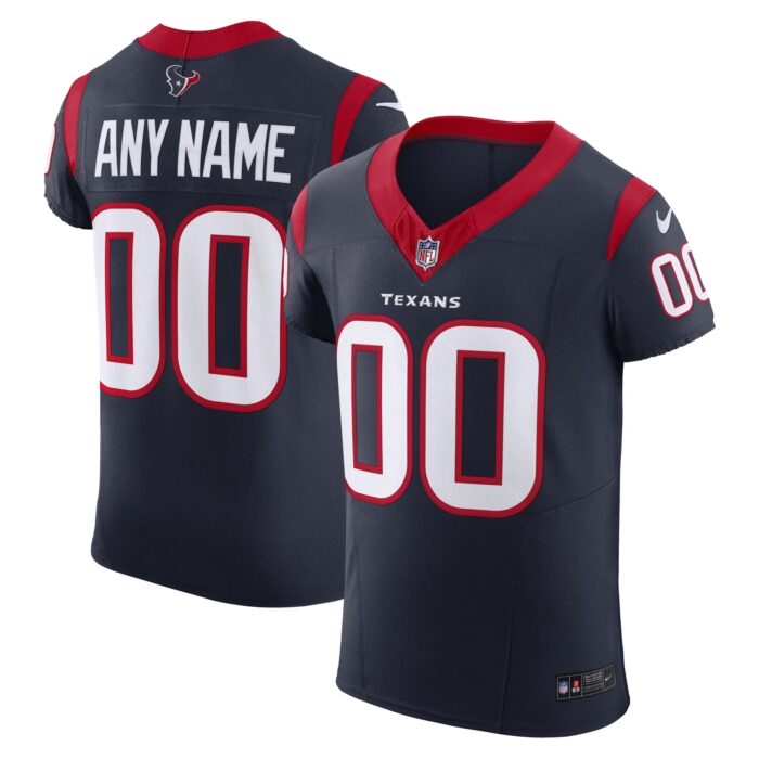 Men’s Houston Texans Nike Navy Vapor F.U.S.E. Elite Custom Jersey
