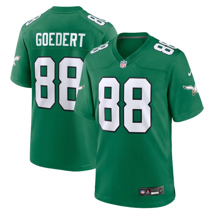 Men’s Philadelphia Eagles Dallas Goedert Nike Kelly Green Alternate Game Player Jersey