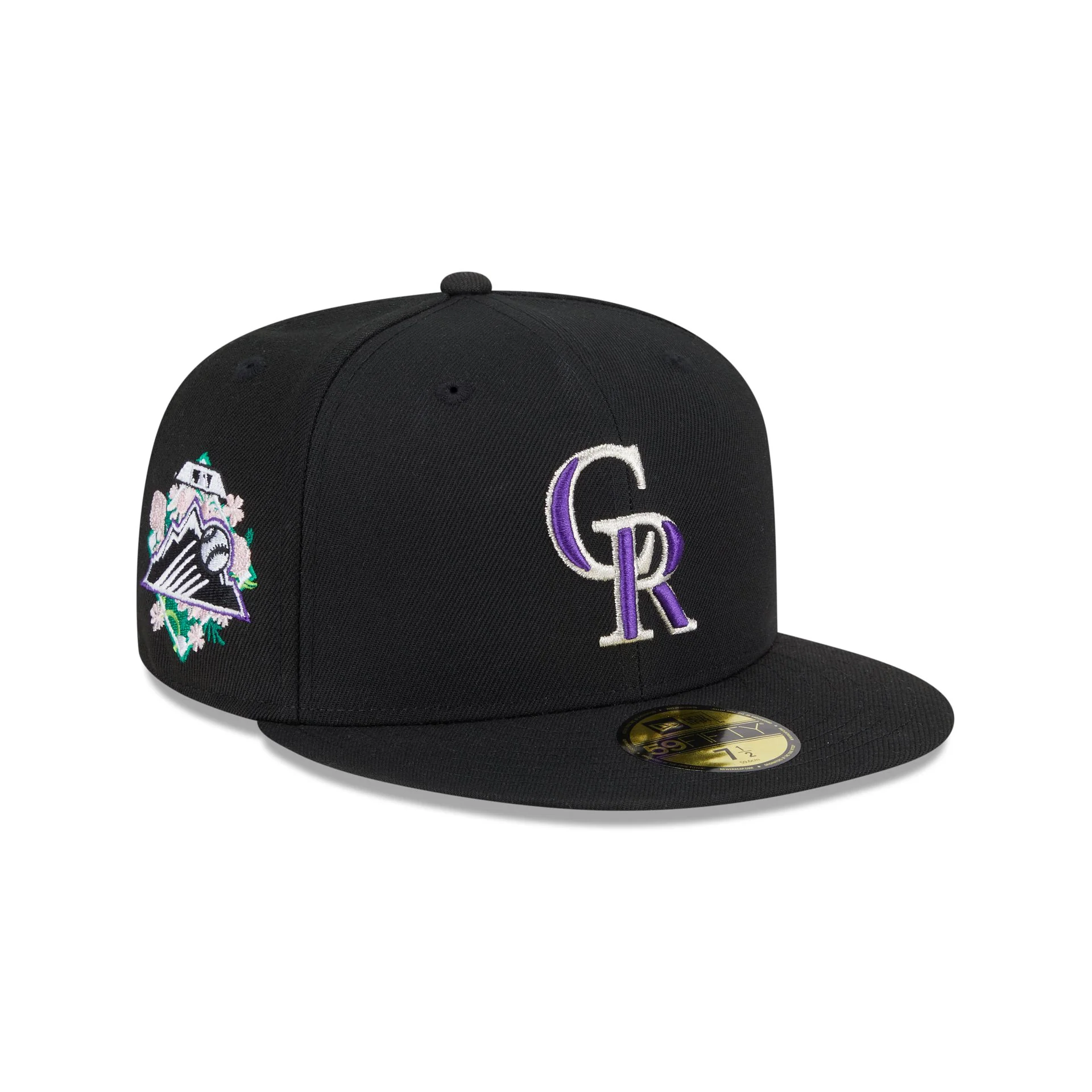 Colorado Rockies Floral Undervisor 59FIFTY Fitted Hat