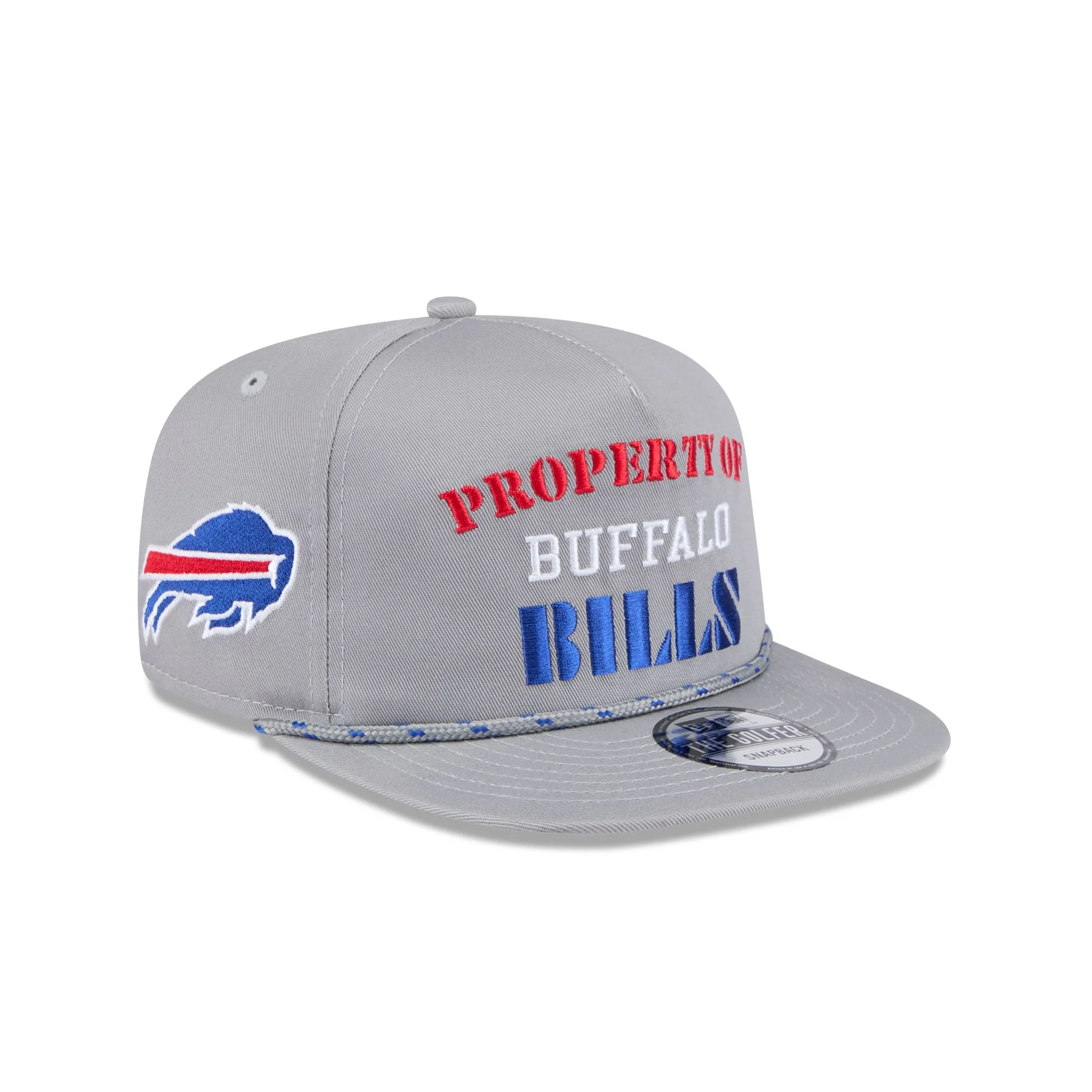 Buffalo Bills Vintage Gray Rope Golfer Hat