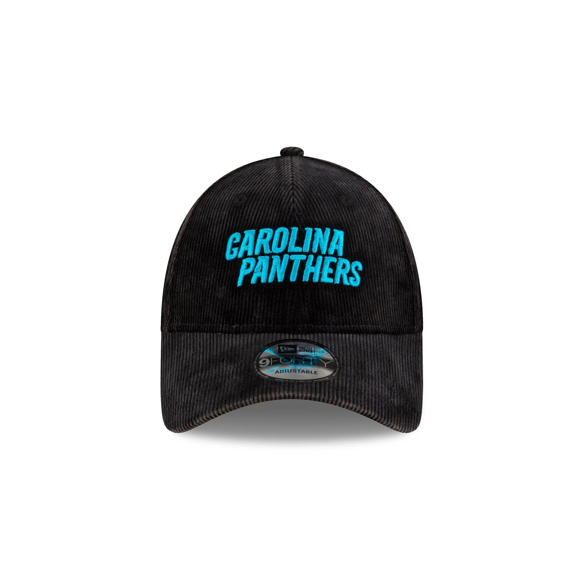 Carolina Panthers Washed Cord 9FORTY Adjustable Hat