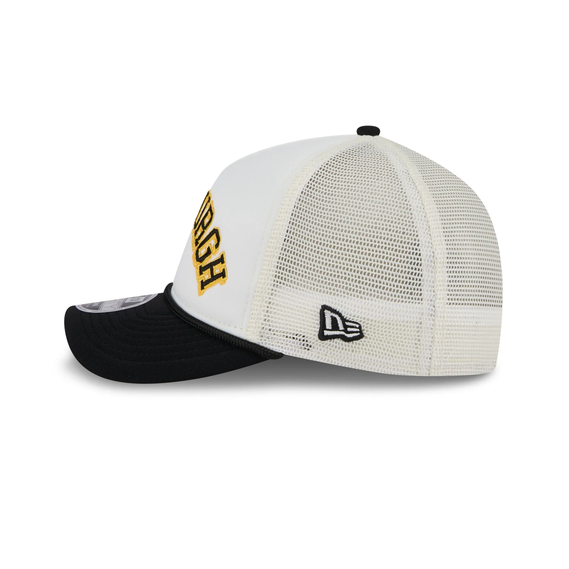 Pittsburgh Pirates Chrome Arch 9FORTY M-Crown A-Frame Trucker Hat