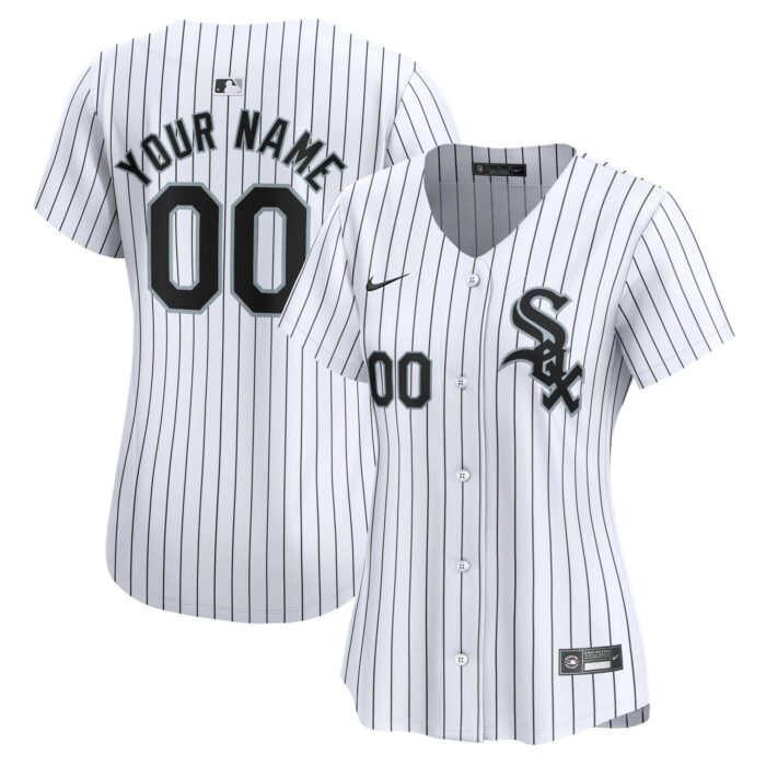 Women’s Chicago White Sox Nike White Home Limited Custom Jersey