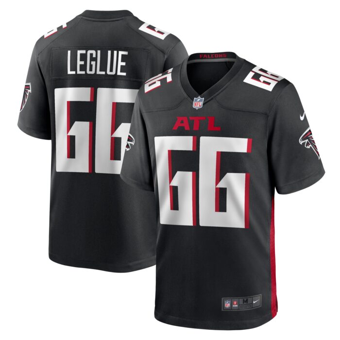 Men’s Atlanta Falcons John Leglue Nike Black Team Game Jersey