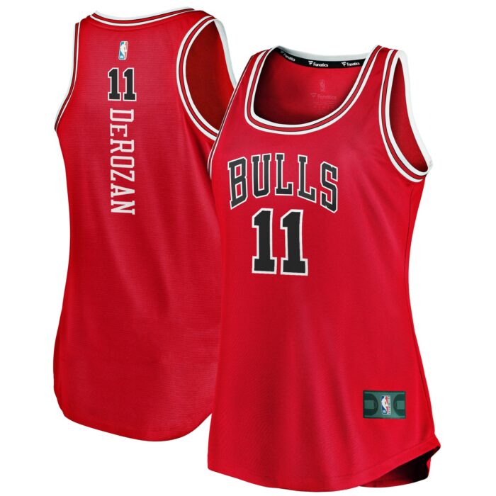 Women’s Chicago Bulls DeMar DeRozan Fanatics Red Fast Break Tank Jersey – Icon Edition
