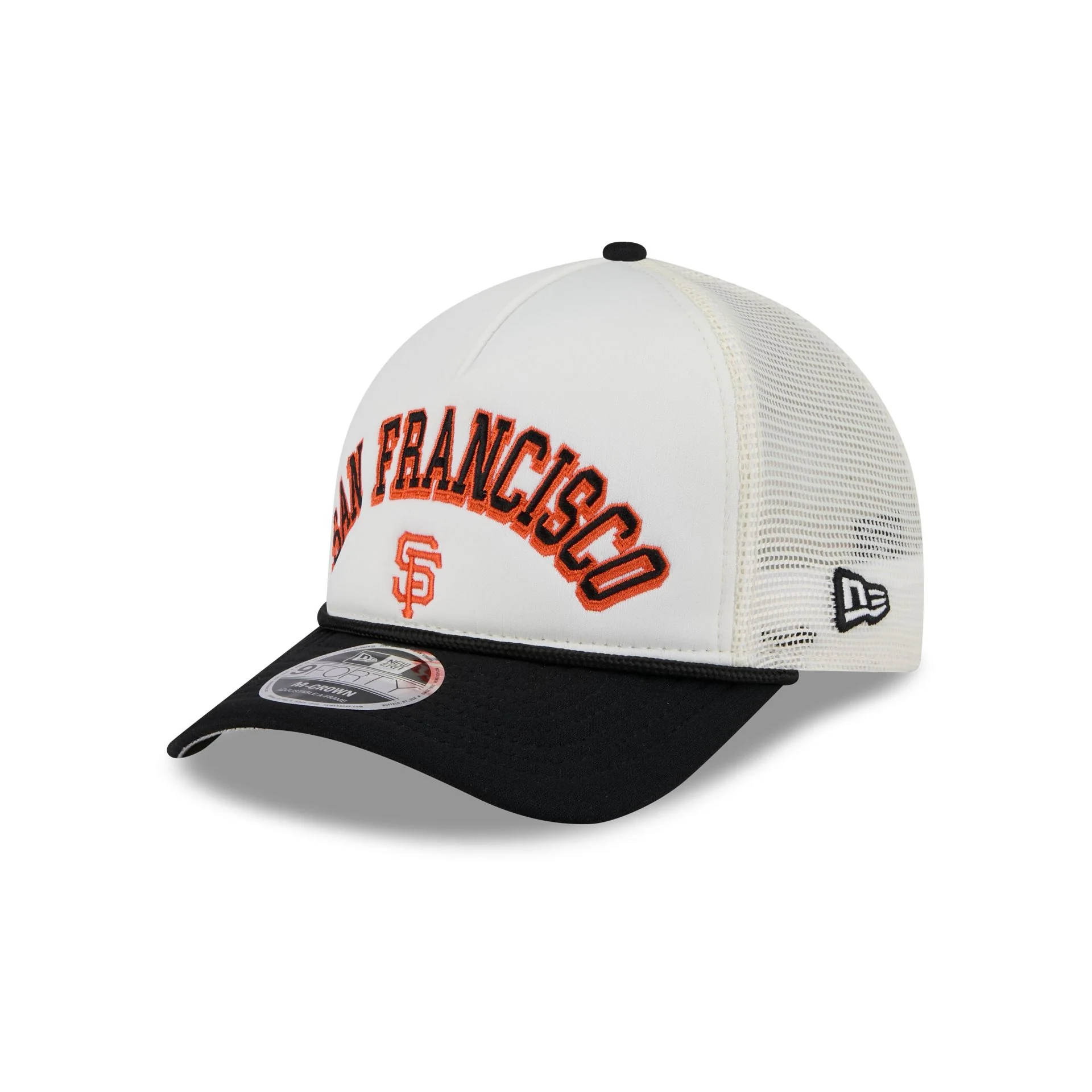 San Francisco Giants Chrome Arch 9FORTY M-Crown A-Frame Trucker Hat