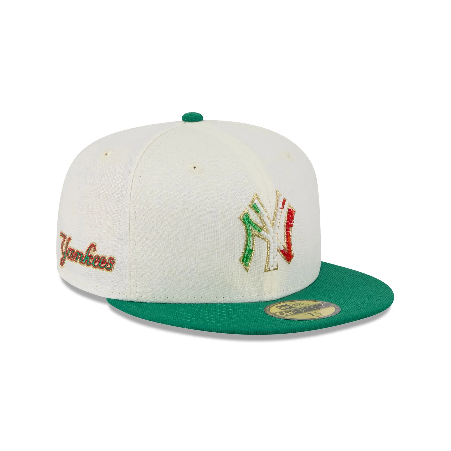 New York Yankees Beaded Linen 59FIFTY Fitted Hat