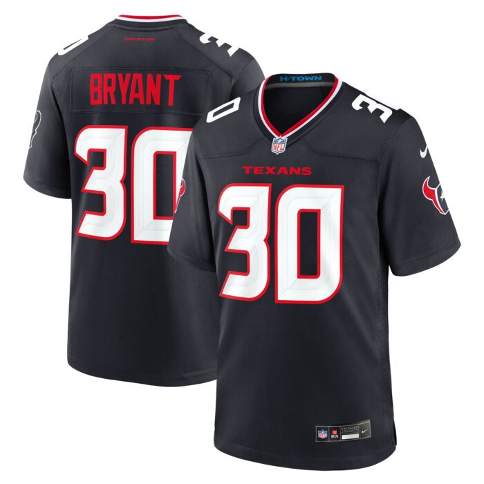 Men’s Houston Texans Myles Bryant Nike Navy Team Game Jersey