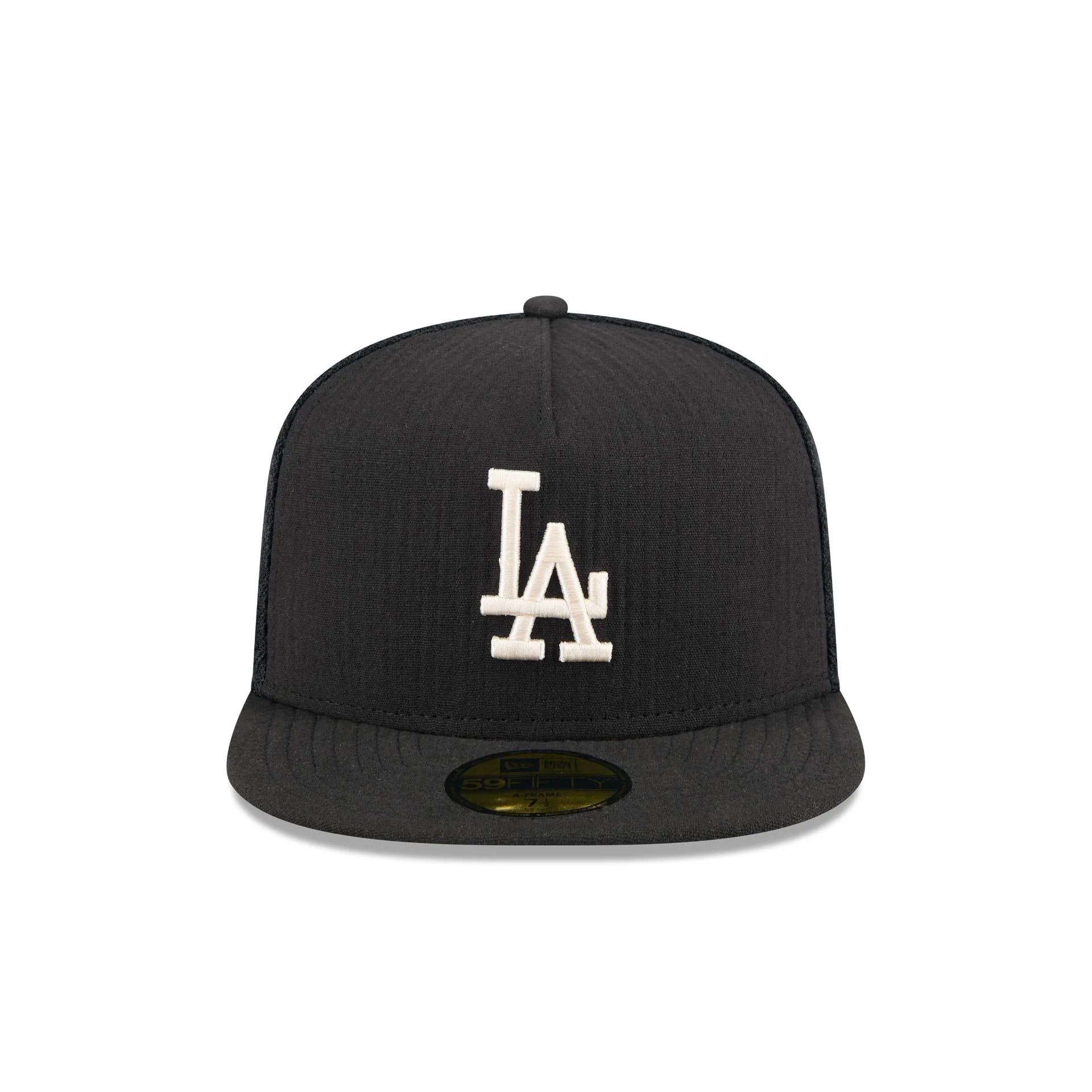 Los Angeles Dodgers Black Mesh 59FIFTY A-Frame Fitted Hat