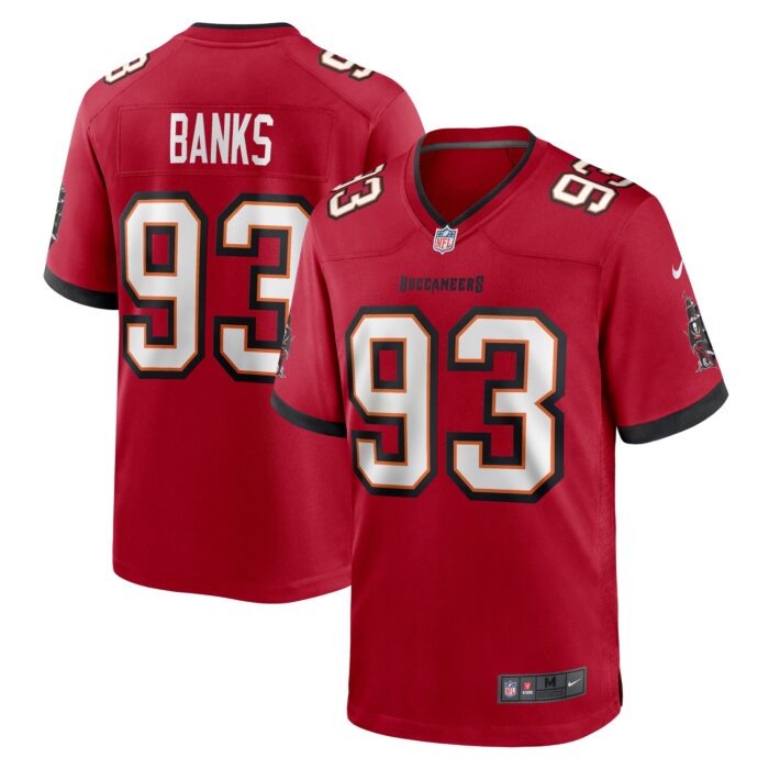 Men’s Tampa Bay Buccaneers Eric Banks Nike Red Game Jersey