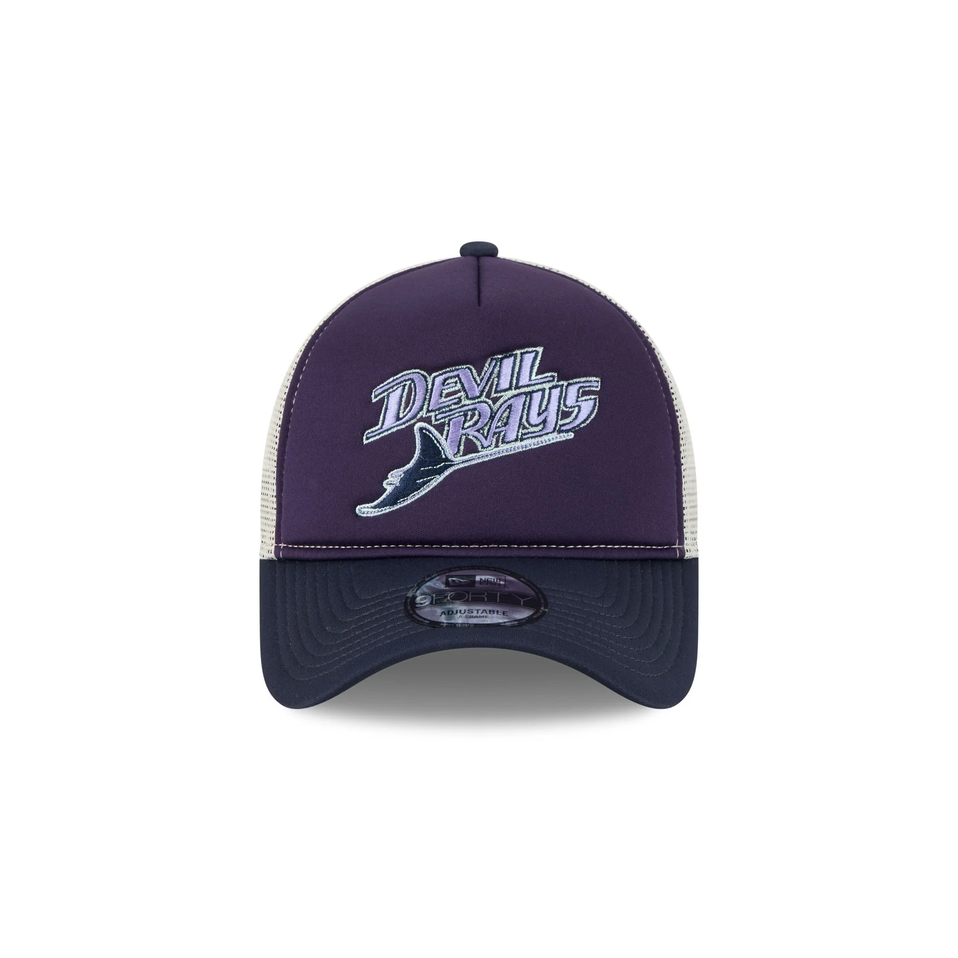 Tampa Bay Rays Navy Purple 9FORTY A-Frame Trucker Hat