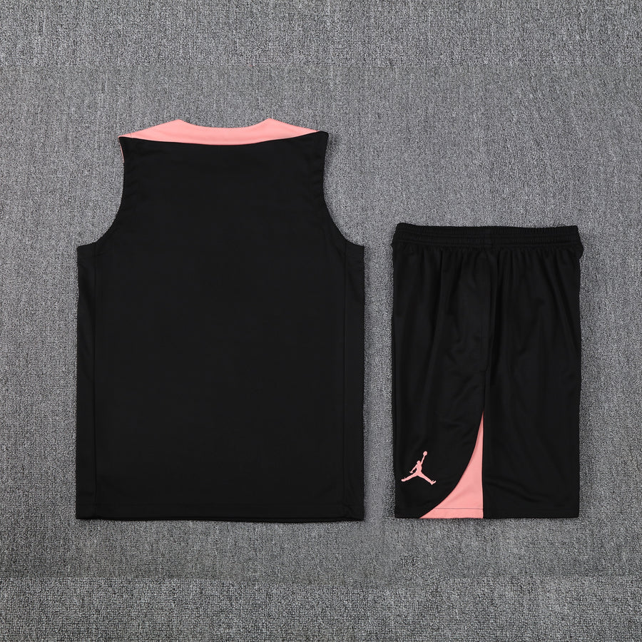 Kit Tank Top + Shorts PSG Black/Pink Training 25/26