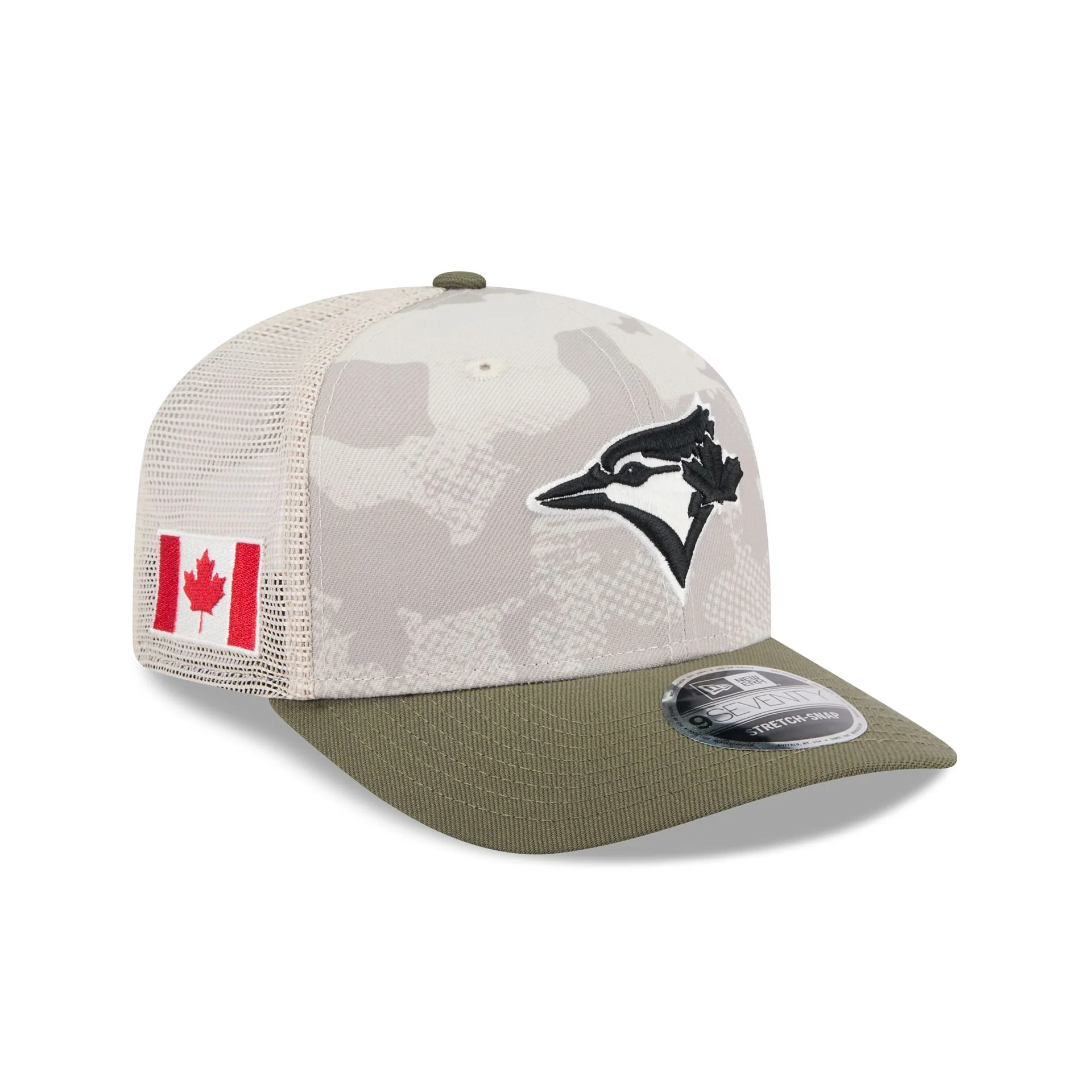Toronto Blue Jays Armed Forces Day 2025 9SEVENTY Trucker Hat
