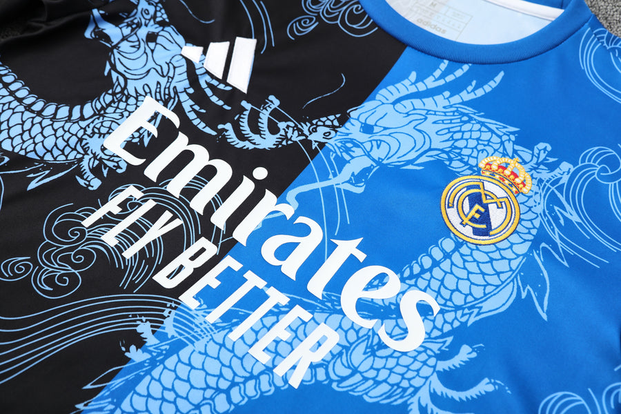 Kit Shirt + Shorts Real Madrid Black/Blue Training 25/26