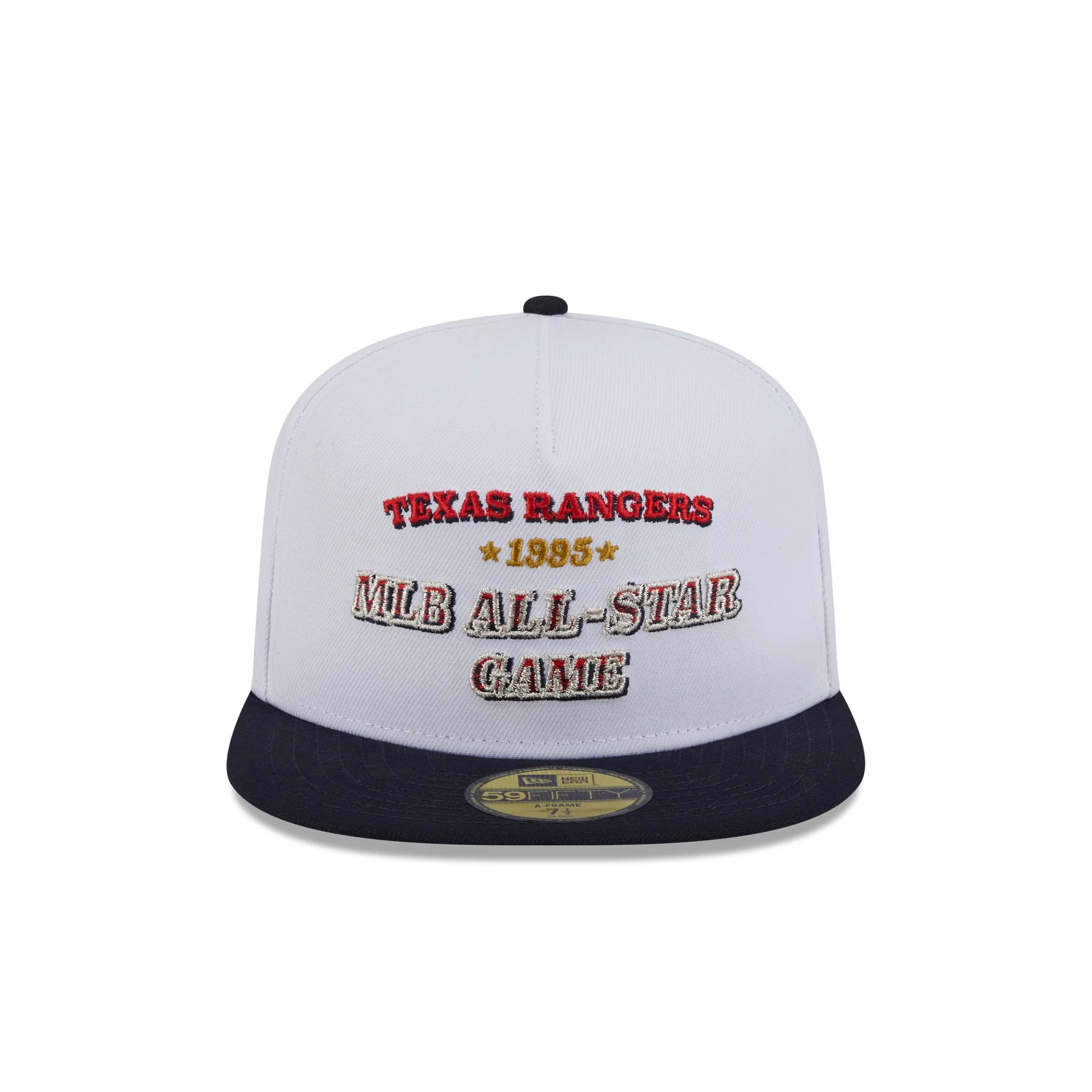Texas Rangers Summer Derby White 59FIFTY A-Frame Fitted Hat