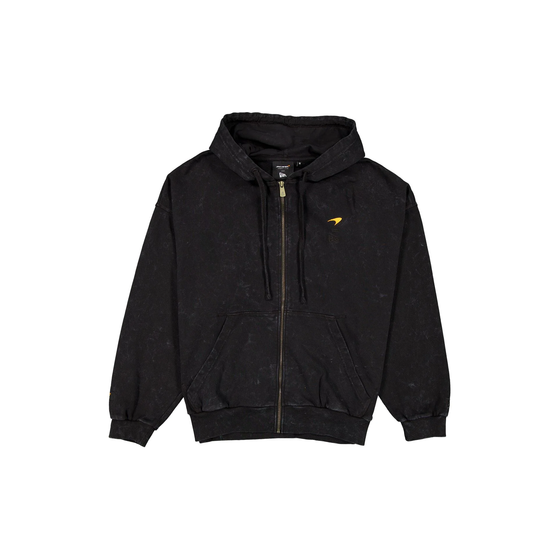 McLaren Formula 1 Team Washed Black Oversized Full-Zip Hoodie