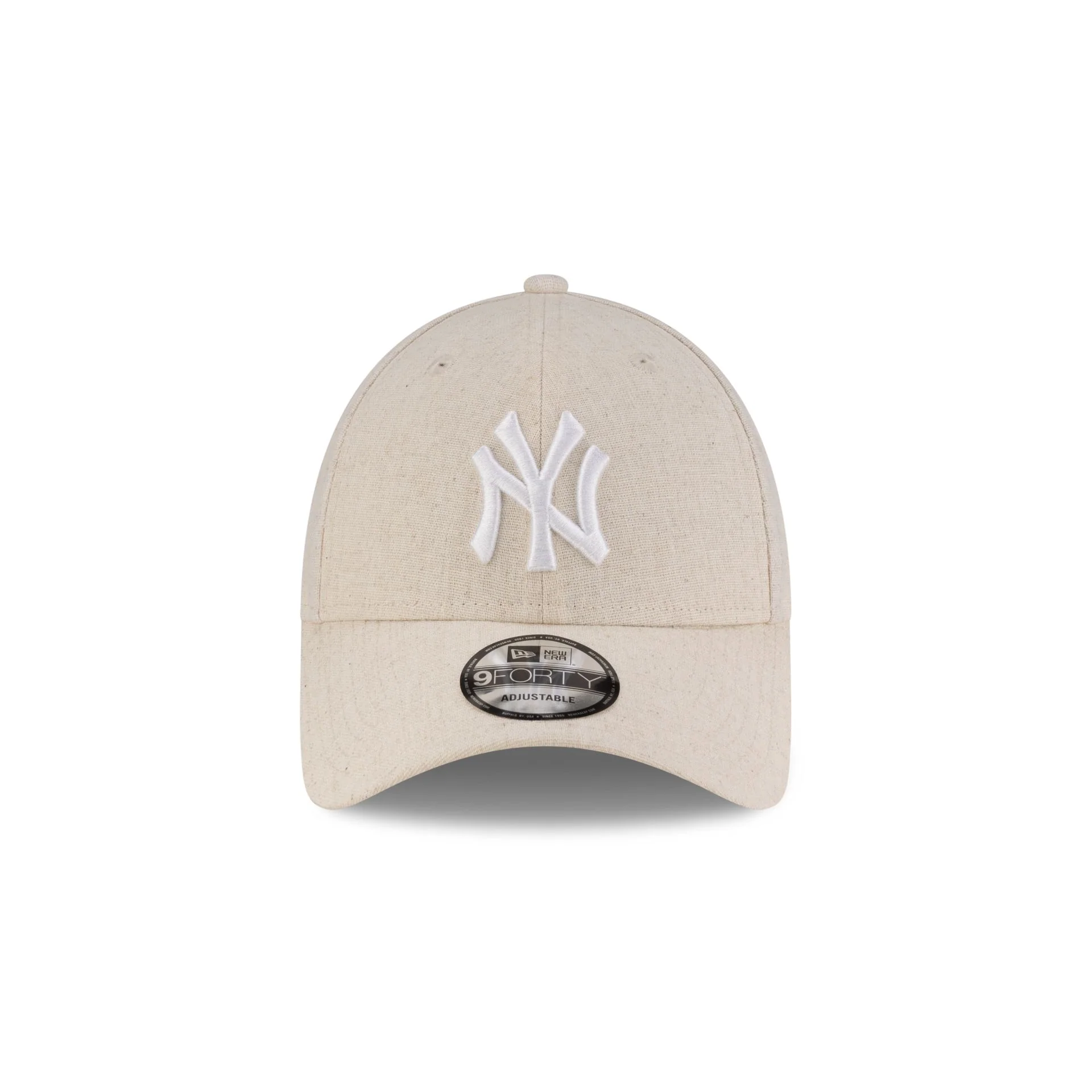 New York Yankees Linen Cream 9FORTY Adjustable Hat