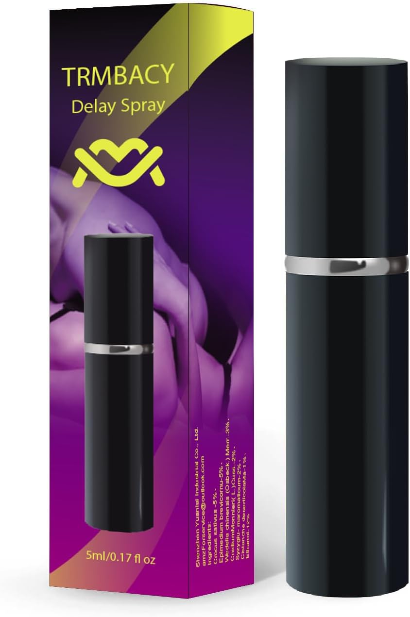 Trmbacy - Men Enhancers - Desensitizing Delay Spray for Men clinically Proven to Help You Last Longer in Bed - Delay and Enhance Pleasure - Delay Sprayer-5ml (Yellow)… - DragonVitality