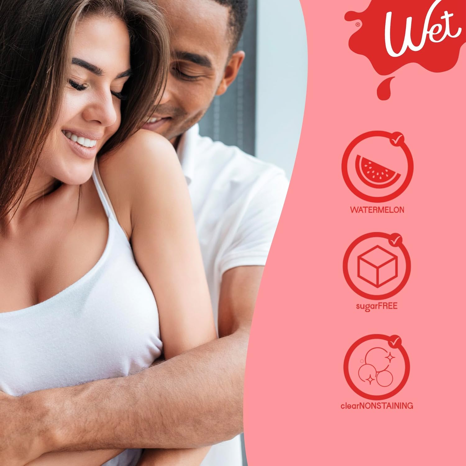 Wet Sexy Strawberry Premium Flavored Edible Lube for Men, Women and Couples | Long-Lasting, Condom Safe, Sugar Free, 9 fl oz - DragonVitality
