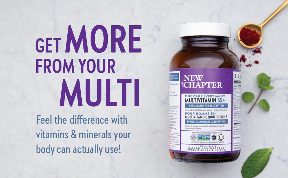New Chapter®  One Daily Every Men's Multivitamin 55+ - DragonVitality