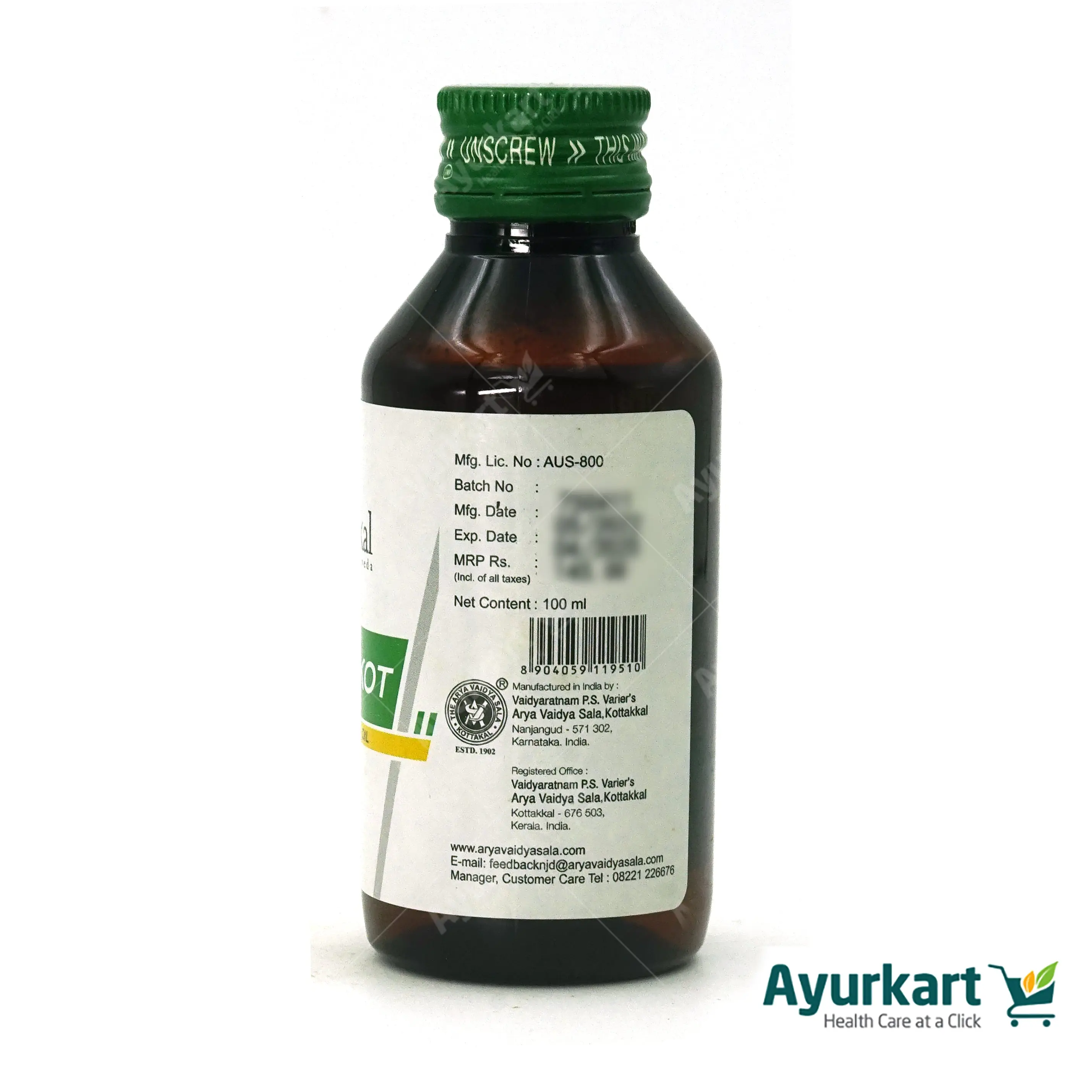 Migrakot Oil -100ML - Kottakkal - DragonVitality
