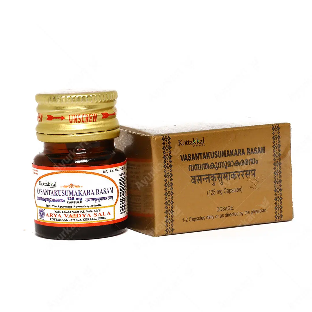 Vasantakusumakararasam 125 mg Capsule - 10Nos - Kottakkal Ayurveda