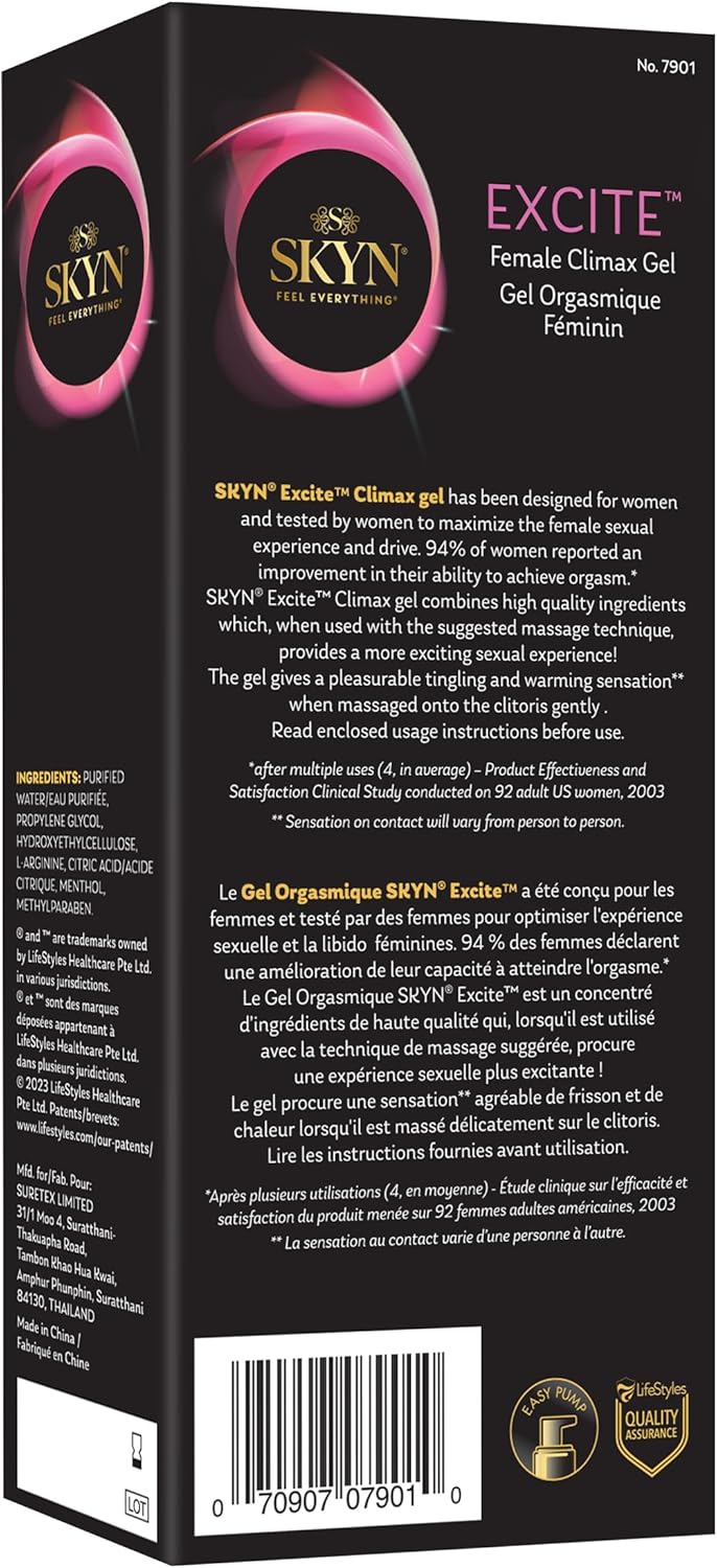 SKYN EXCITE Female Sexual Stimulating Gel, 0.5 Ounce - DragonVitality