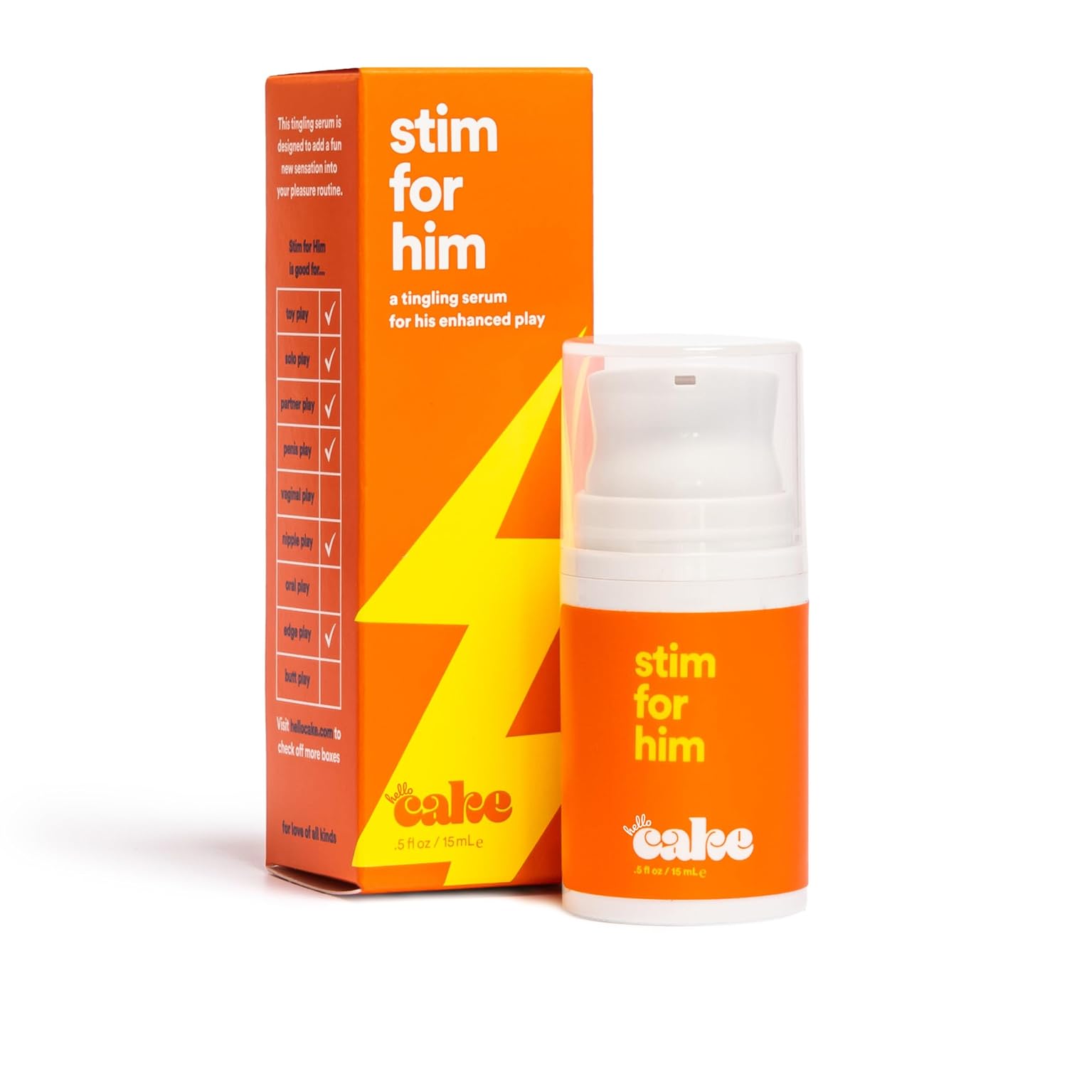 Hello Cake Stim for Him, Stimulating Arousal Serum for Men, Sexual Enhancer, Arousal Gel for Male Sensation Gel, Tingling Sexual Enhancement - DragonVitality