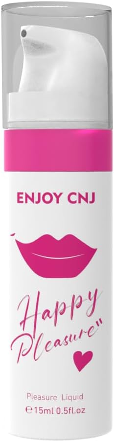 Enjoy CNJ Happy Pleasure Female Spray Adult Toy Friendly, Arousal Stimulant for Women, Couples Massage Enhancer, Tingling Cooling & Warming, Hormone & Paraben Free, Latex Condom Compatible - DragonVitality