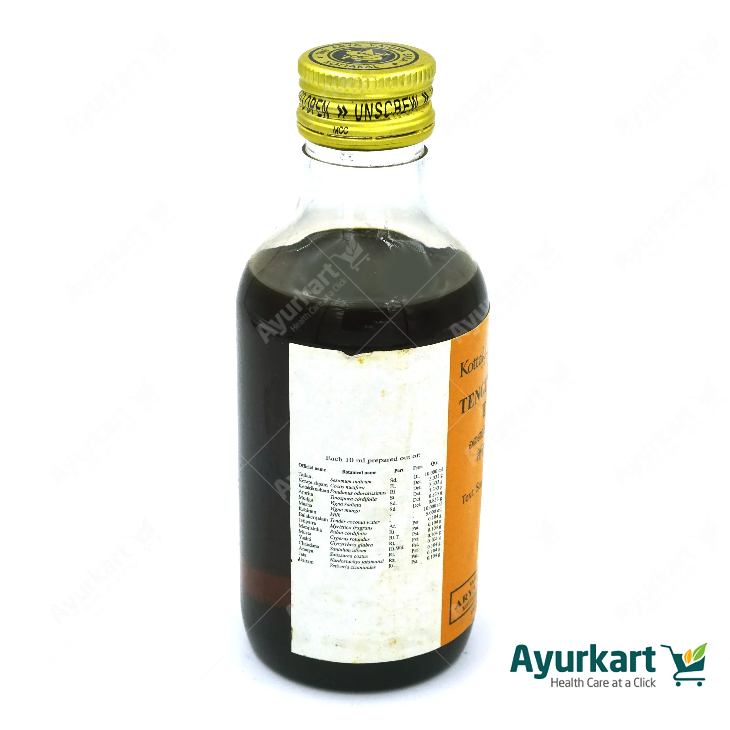 Tenginpushpadi Tailam - 200ML - Kottakkal - DragonVitality