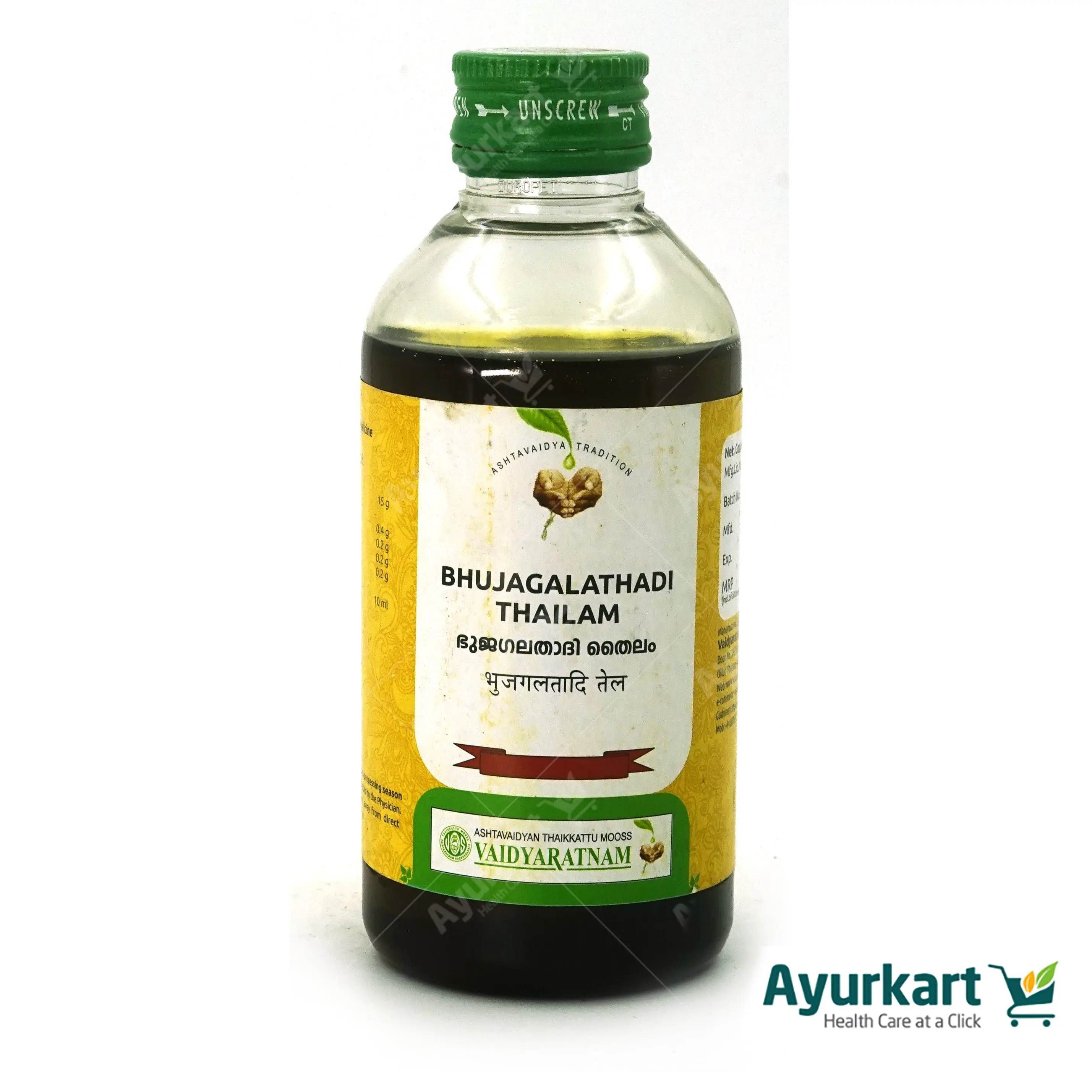 Bhujagalathadi Thailam - 200ML - Vaidyaratnam