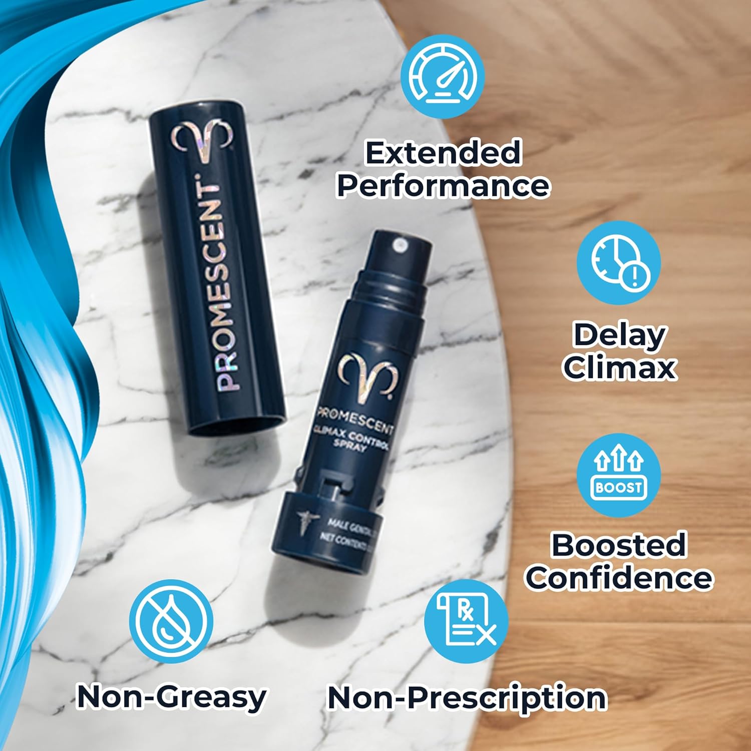 Promescent Desensitizing Delay Spray for Men Clinically Proven to Help You Last Longer in Bed - Better Maximized Sensation + Prolong Climax for Him, 2.6 ml - DragonVitality