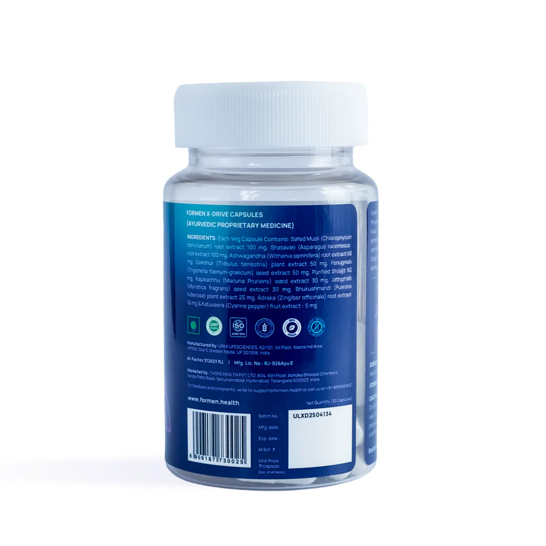 X-Drive - Safed Musli, Shilajit & Ashwagandha for Performance - DragonVitality