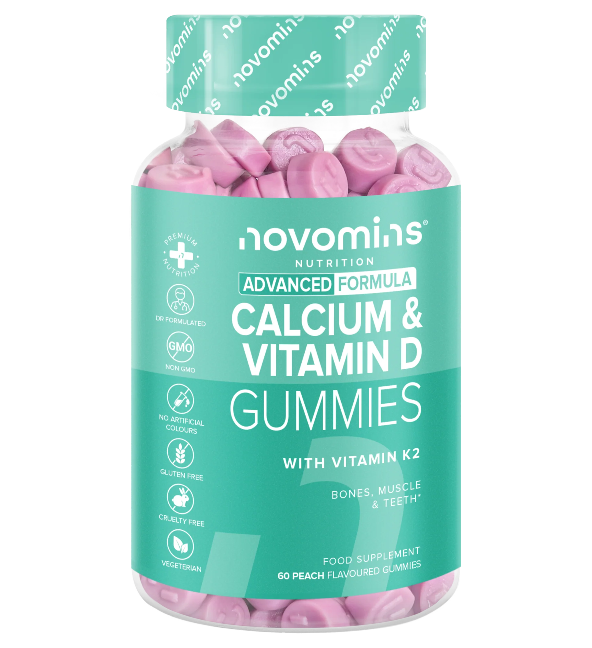 Calcium, Vitamin D & K2 Gummies