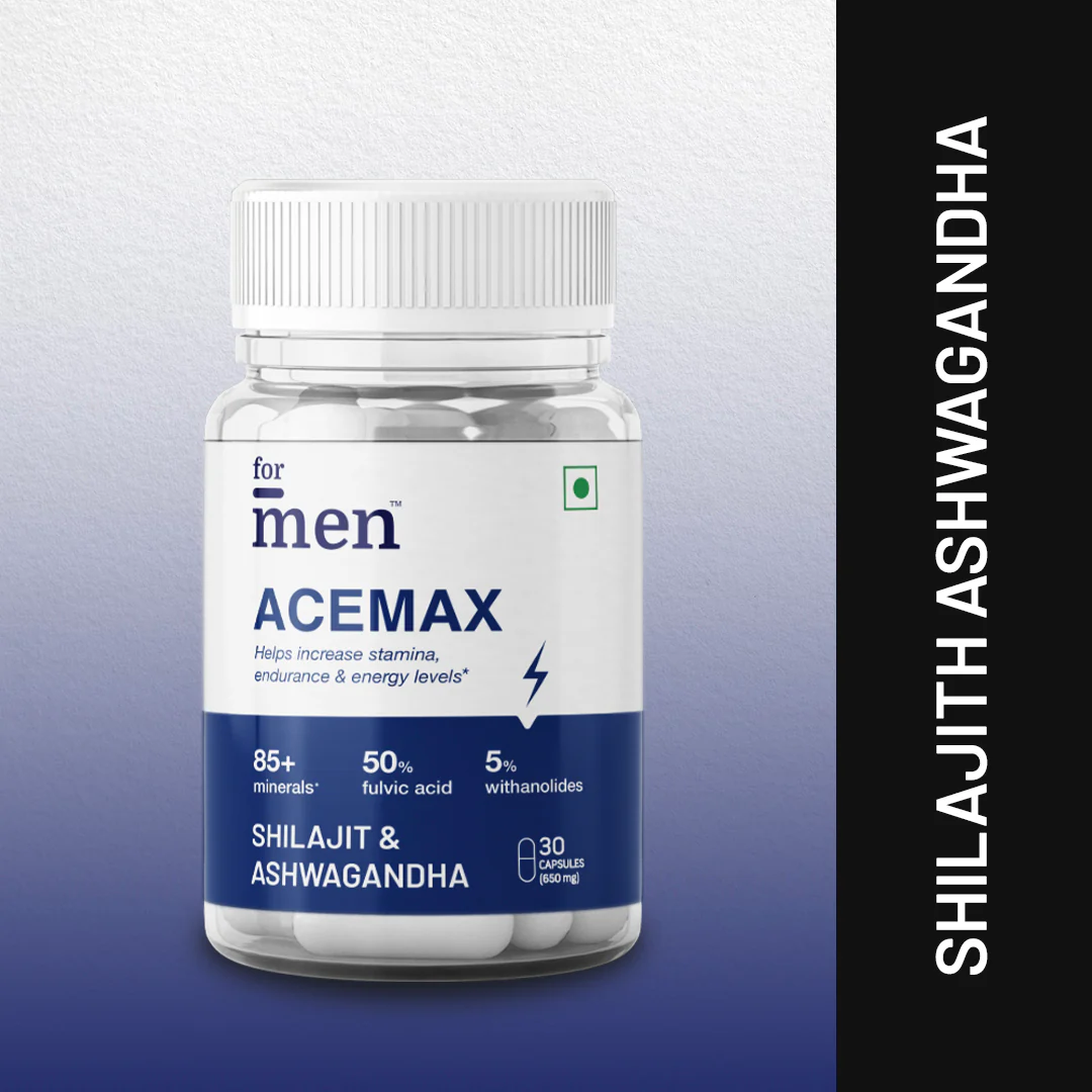AceMax Shilajit & Ashwagandha Capsules for Men - DragonVitality