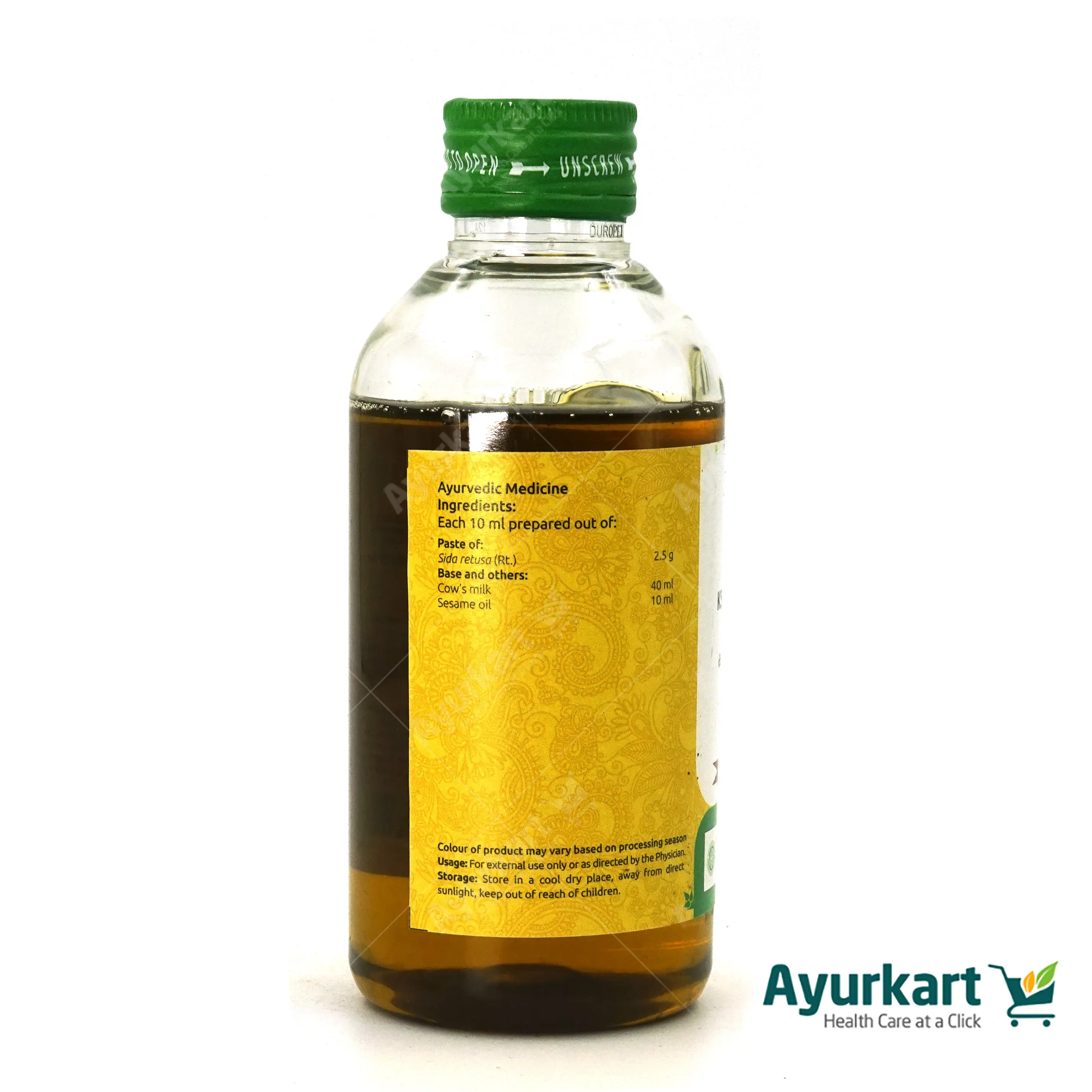 Ksheerabala Thailam - Vaidyaratnam - DragonVitality