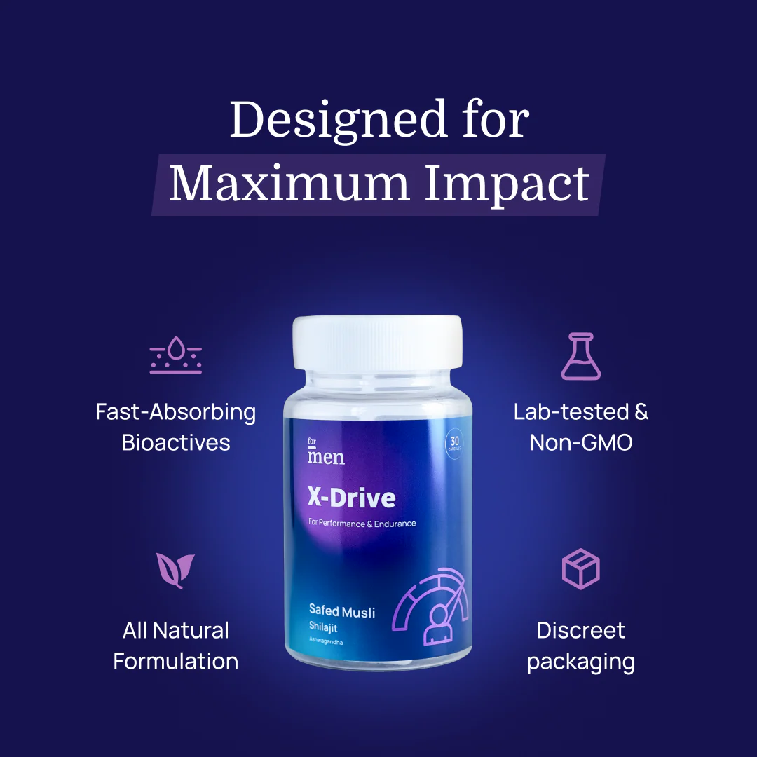X-Drive - Safed Musli, Shilajit & Ashwagandha for Performance - DragonVitality