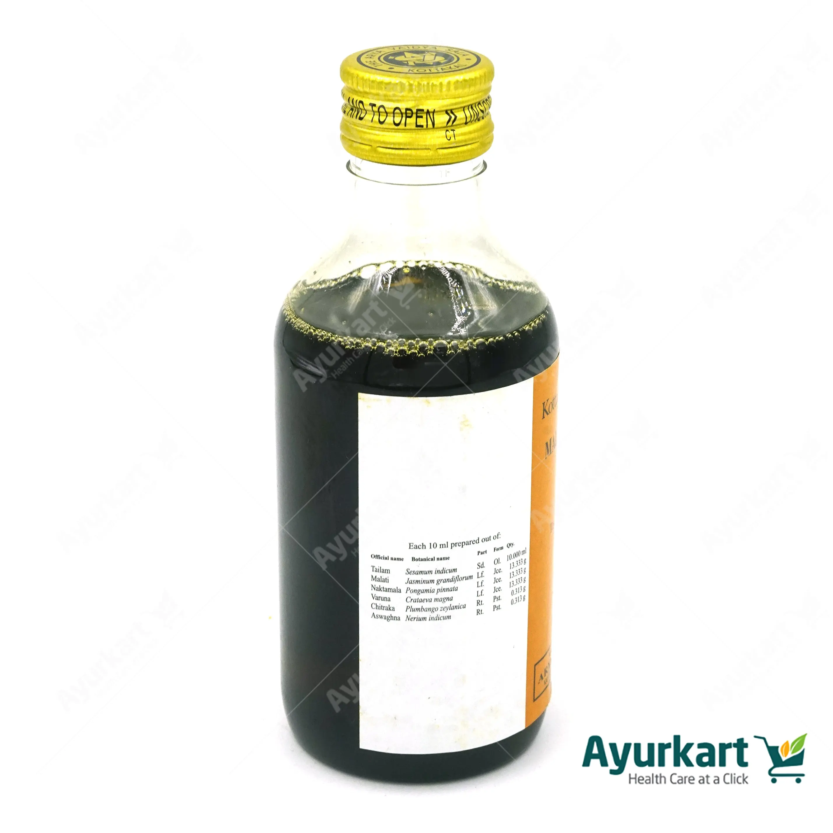 Malathyadi Tailam - 200ML - Kottakkal - DragonVitality
