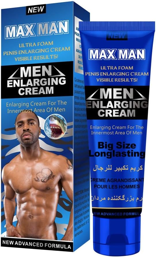 NAOLVE Men's Massage Cream, Sexual Enhancement Erection Cream, Penis Energy Massage Essential Oil, Men Massage Oil for Sex, Penis Becomes Longer Thicker,for Care Delay Performance Boost Strength-50g - DragonVitality